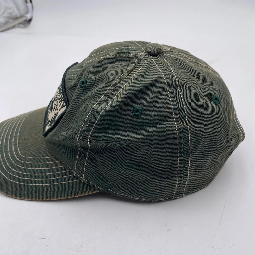 Great Smoky Mountains Baseball Hat Cap Mens OSFM Green Cotton Souvenir SEO